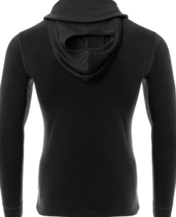 Aclima WarmWool Hoodsweater V2 merinohuppari, Jet Black