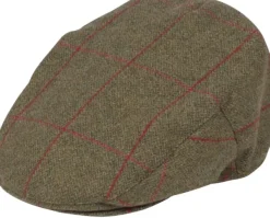 Alan Paine M's Combrook Waterproof Tweed Cap Sage