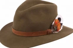 Alan Paine Richmond Felt Hat Unisex Olive