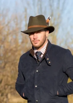 Alan Paine Richmond Felt Hat Unisex Olive