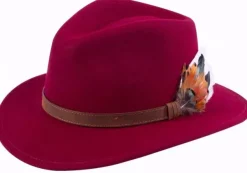 Alan Paine Richmond Felt Hat Unisex Wine
