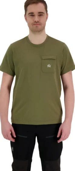 Alaska 1795 Alaska Freedom t-paita rintataskulla, oliivinvihreä