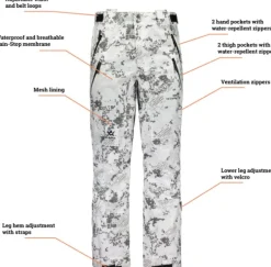 Alaska 1795 Alaska Superior 2 Pant BlindTech Snow metsästyshousut, lumicamo