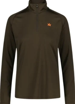 Alaska 1795 Alaska W's CoolDry Half-Zip Top Brown