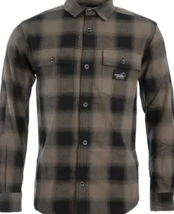 Arrak Outdoor Arrak Flannel Shirt Brown -flanellipaita, ruskea