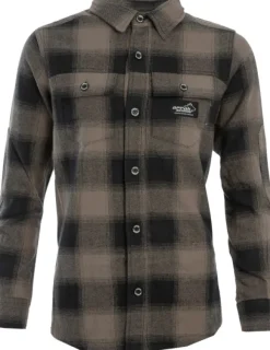 Arrak Outdoor Arrak Flannel Shirt naisten flanellipaita, ruskea