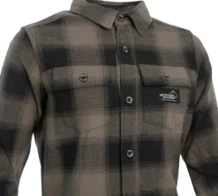 Arrak Outdoor Arrak Flannel Shirt naisten flanellipaita, ruskea
