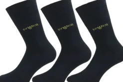 Avignon Liner -merinovillasukat, unisex, 3 kpl, musta