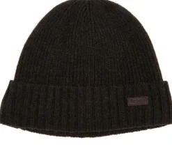 Barbour Carlton Beanie pipo, tummanvihreä
