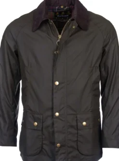 Barbour M's Ashby Wax Jacket Dark Olive