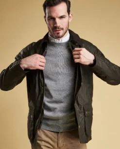 Barbour M's Ashby Wax Jacket Dark Olive