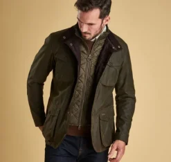 Barbour M's Ogston Wax Jacket Olive