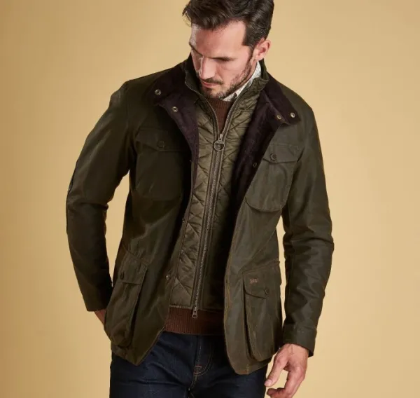 Barbour M's Ogston Wax Jacket Olive