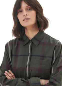 Barbour Oxer Check Shirt naisten paita, vihreä/musta