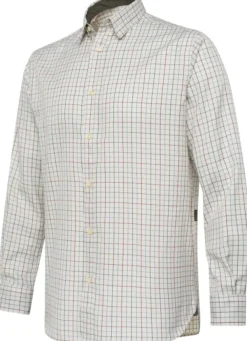 Beretta Charlow LS Shirt paita, White & Green Check