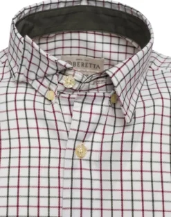 Beretta Charlow LS Shirt paita, Ivory & Blue Check