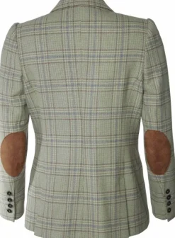 Chevalier Advie Tweed Blazer naisille, Willow Green Checked