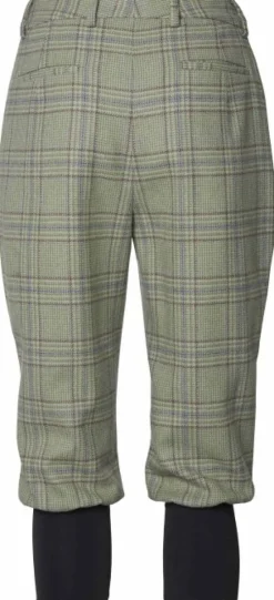 Chevalier Advie Tweed Breeks naisten polvihousut, Willow Green Checked