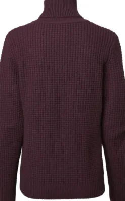 Chevalier Cherry Rollneck naisten poolopaita, viininpunainen