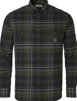 Chevalier Heron Flannel Shirt Men flanellipaita, vihreä