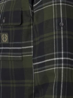 Chevalier Heron Flannel Shirt Men flanellipaita, vihreä
