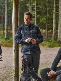 Chevalier Heron Flannel Shirt Men flanellipaita, vihreä