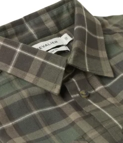 Chevalier Junior Teal Light Flannel Shirt Hemlock Green Checked