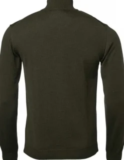 Chevalier M's Aston Half Zip Merino Pullover Leather Brown