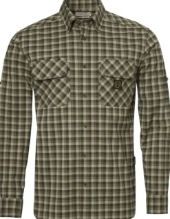 Chevalier M's Creek Shooting Fit Coolmax Shirt Mink Brown Checked