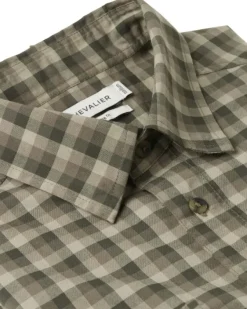 Chevalier M's Creek Shooting Fit Coolmax Shirt Mink Brown Checked