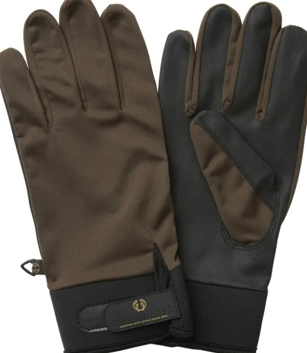 Chevalier Shooting Gloves No Slip metsästyskäsineet, Leather Brown