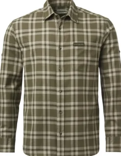 Chevalier Teal Light Flannel Shirt flanellipaita, Olive Green Checked