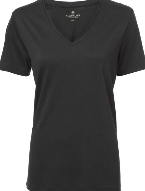 Chevalier W's Coley Wool T-shirt Stone Black