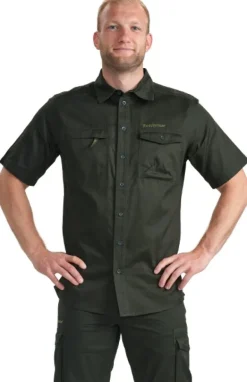 Deerhunter Atlas Shirt S/S paita, tummanvihreä