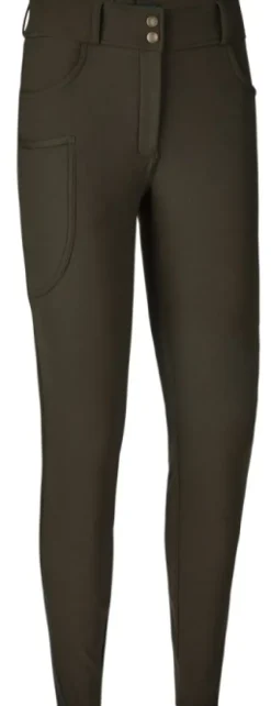 Deerhunter Lady Hunting Tights naisten metsästyslegginsit, vihreäruskea