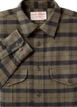 Filson Alaskan Guide Shirt paita, Otter Green Black Plaid