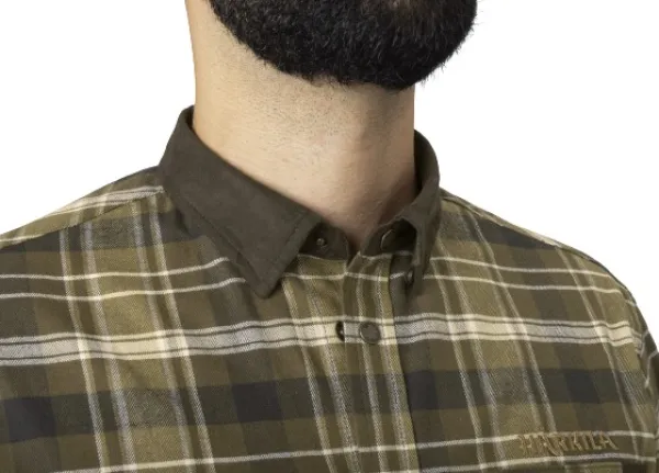 Härkila Aivak L/S Shirt flanellipaita, ruskea