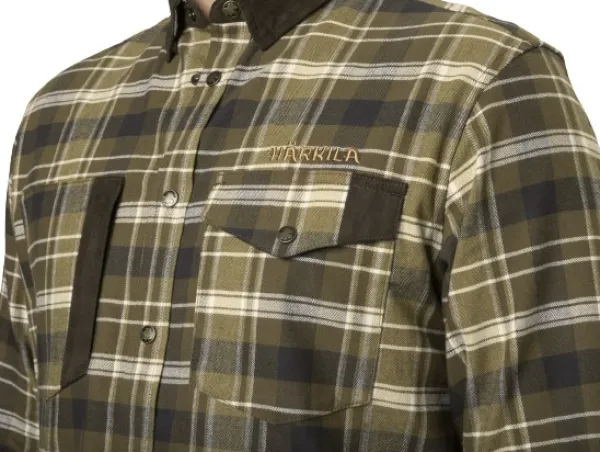 Härkila Aivak L/S Shirt flanellipaita, ruskea