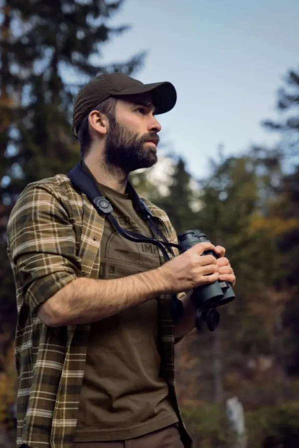 Härkila Aivak L/S Shirt flanellipaita, ruskea