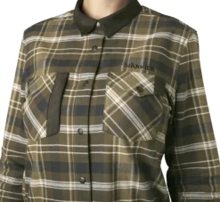 Härkila Aivak L/S Shirt naisten flanellipaita, Antique Bronze