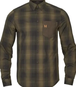 Härkila Akkan Shirt Willow Green/Shadow Brown