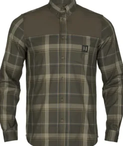 Härkila Anker L/S Shirt kauluspaita, ruskea