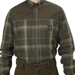 Härkila Anker L/S Shirt kauluspaita, ruskea