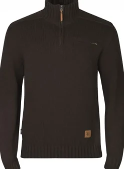 Härkila Annaboda 2.0 HSP Knit Pullover neulepusero, tummanruskea