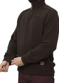 Härkila Annaboda 2.0 HSP Knit Pullover neulepusero, tummanruskea