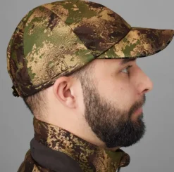Härkila Deer Stalker Camo HWS Keps metsästyslippalakki, vihreä