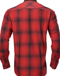 Härkila Driven Hunt -flanellipaita, musta/punainen
