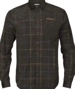 Härkila Kaldfjord Corduroy Check Shirt kauluspaita, ruskea