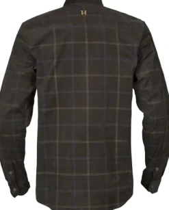 Härkila Kaldfjord Corduroy Check Shirt kauluspaita, ruskea