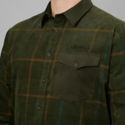 Härkila Kaldfjord vakosamettipaita, vihreä